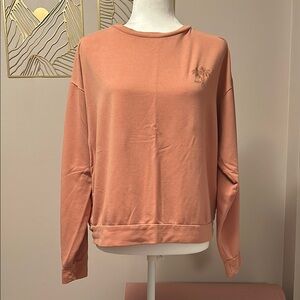 Peach Crew Neck Sweatshirt